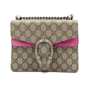 Gucci GG Supreme Pink Suede Mini Dionysus