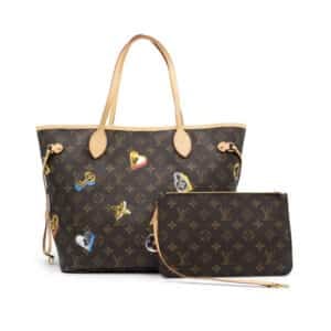 Alternative view of Louis Vuitton Monogram Canvas Love Lock Neverfull MM + Pouch