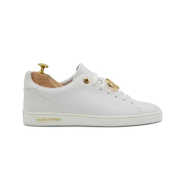 Louis Vuitton White Calfskin Front Row Sneakers - Image 2