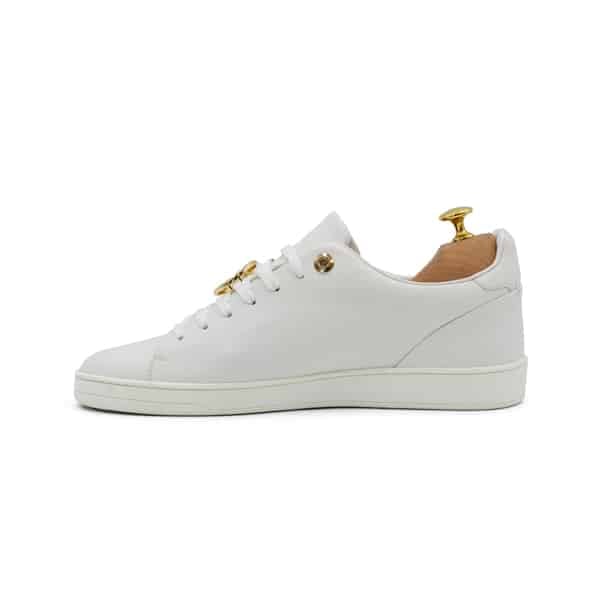 Louis Vuitton White Calfskin Front Row Sneakers - Image 3