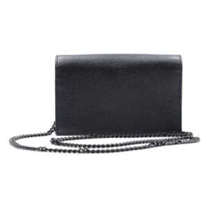 Alternative view of Gucci Black Leather Mini GG Marmont Chain Wallet