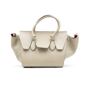 Celine Taupe Leather Tie Knot Small Tote
