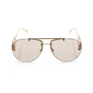 Versace Gold-Tone VE2250 Aviator Sunglasses