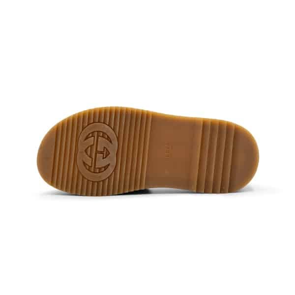 Gucci Beige Jumbo GG Canvas Platform Slides - Image 6