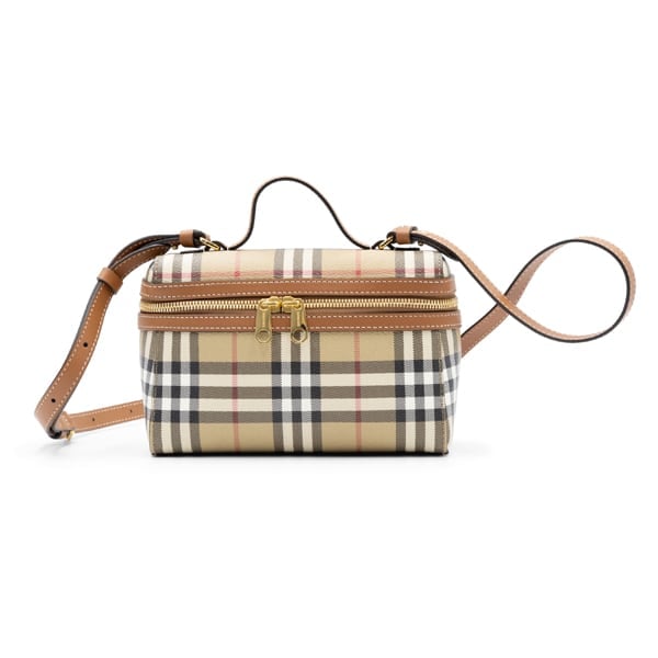 Burberry Briar Brown Vintage Check Vanity Crossbody Bag