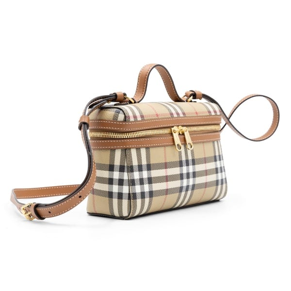 Burberry Briar Brown Vintage Check Vanity Crossbody Bag - Image 3