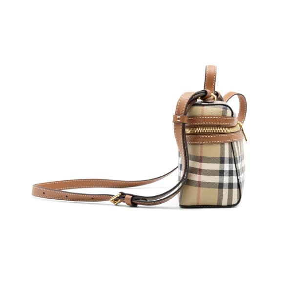 Burberry Briar Brown Vintage Check Vanity Crossbody Bag - Image 4
