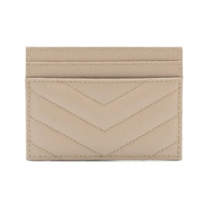 Alternative view of Saint Laurent Chevron Grained Leather Cassandre Card Holder