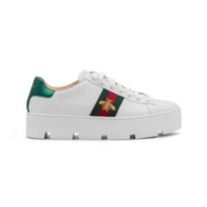 Alternative view of Gucci Leather Ace Bee Platform Sneakers