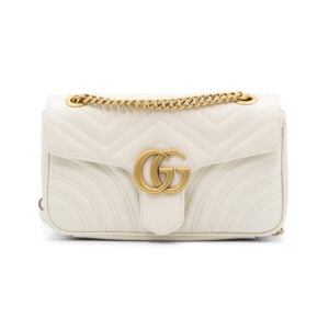 Gucci Ivory GG Marmont Small Shoulder Bag