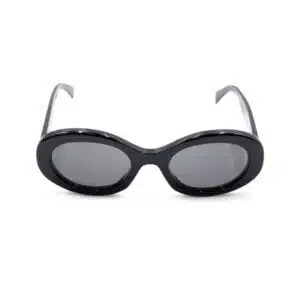 Celine Black Oval Triomphe Sunglasses