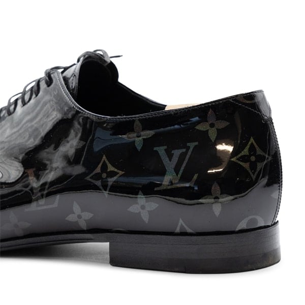 Louis Vuitton LV Monogram Patent Leather Oxford Shoes - Image 7