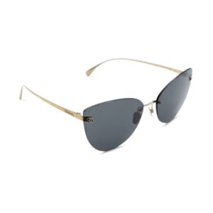 Alternative view of Chanel 4273-T Titanium Rimless Interlocking CC Cat-Eye Sunglasses