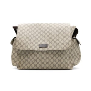 Gucci Beige / Brown GG Supreme Diaper Bag