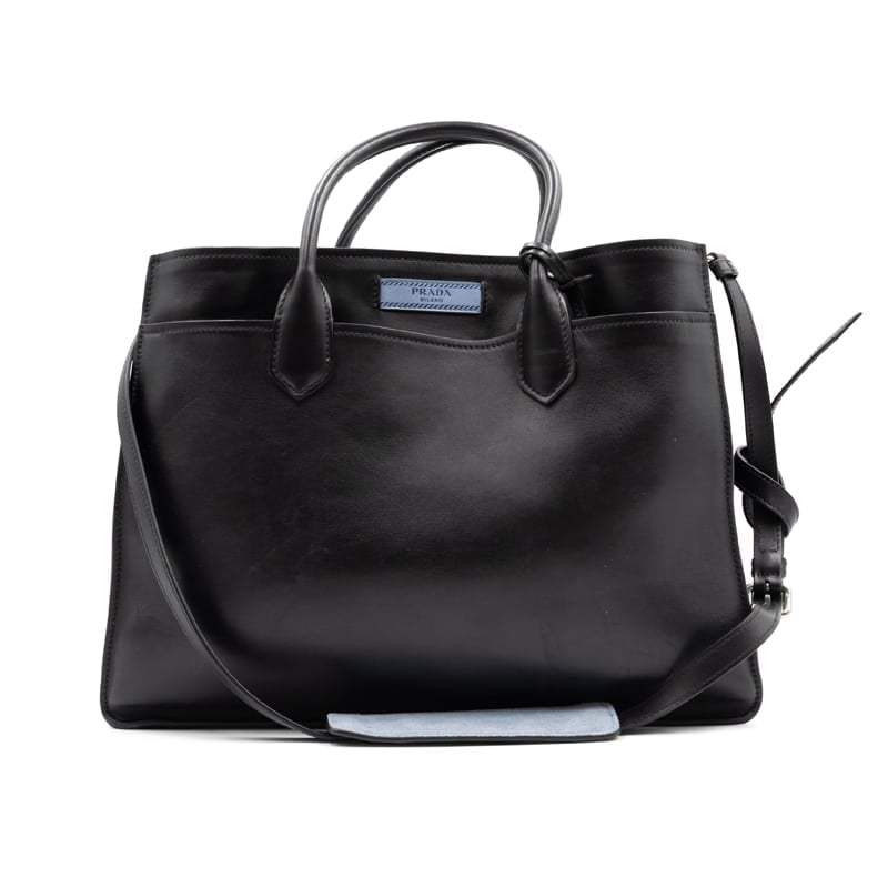 Prada City Calf Etiquette Dual Tote