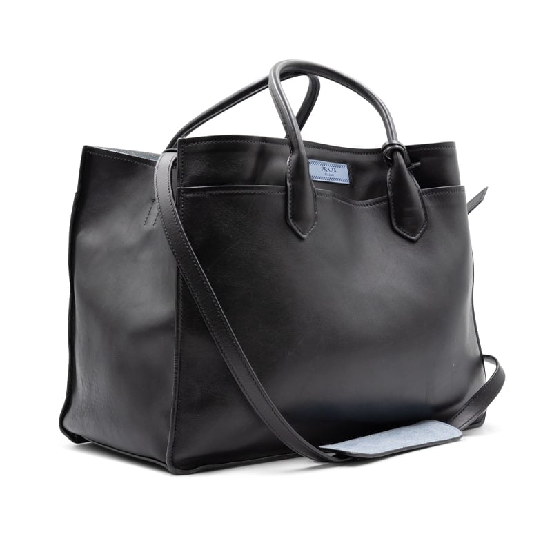 Prada City Calf Etiquette Dual Tote - Image 3