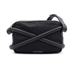 Alexander McQueen Black Nylon The Harness Crossbody Bag