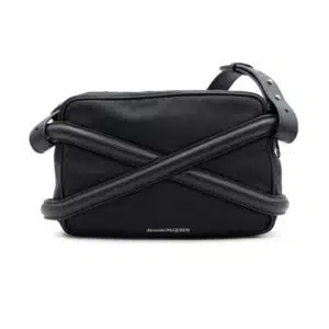 Alexander McQueen Black Nylon The Harness Crossbody Bag