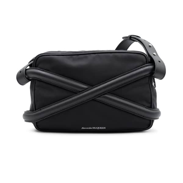 Alexander McQueen Black Nylon The Harness Crossbody Bag
