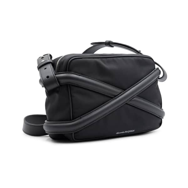Alexander McQueen Black Nylon The Harness Crossbody Bag - Image 2