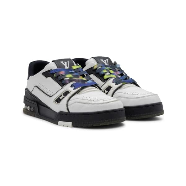Louis Vuitton Black / White LV Trainer Sneakers UK6.5