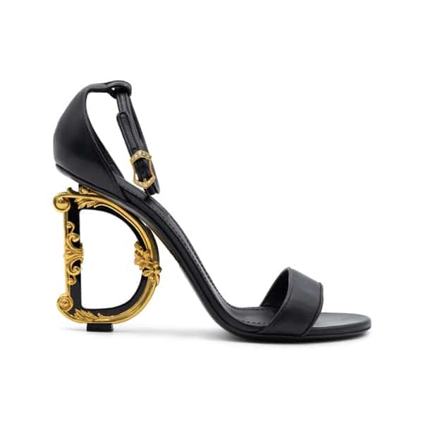 Dolce & Gabbana Baroque DG 105mm Leather Sandals - Image 2
