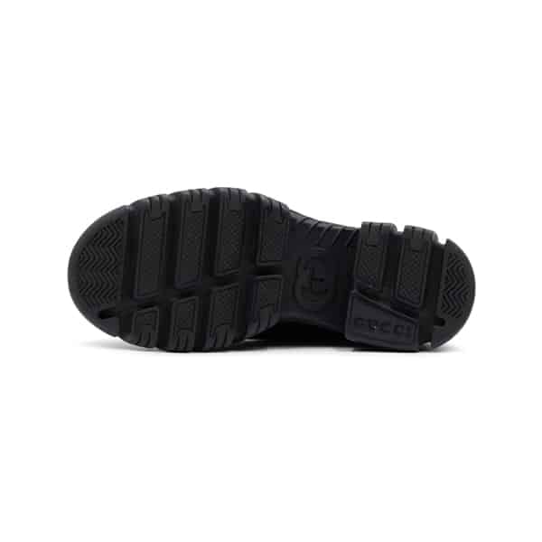 Gucci Black Leather Interlocking G Lace-up Derby Shoes - Image 6