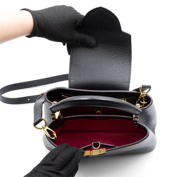 Louis Vuitton Noir Taurillon Capucines BB - Image 6