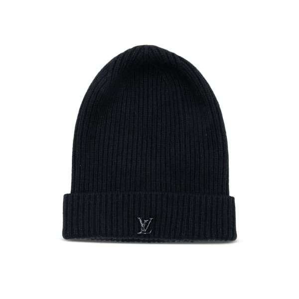 Louis Vuitton Black Cashmere LV Ahead Beanie