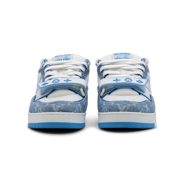 Louis Vuitton Monogram Denim LV Trainer Sneakers - Image 4