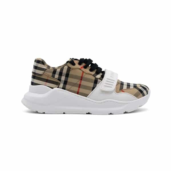 Burberry Archive Check Regis Low Top Sneakers - Image 2