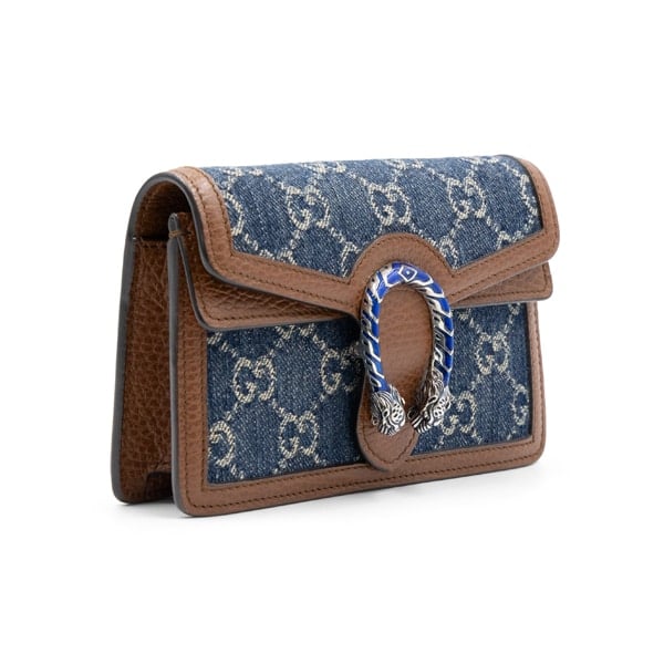 Gucci GG Supreme Denim & Leather Super Mini Dionysus - Image 3