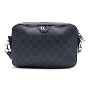 Gucci Navy GG Supreme Ophidia Small Crossbody Bag
