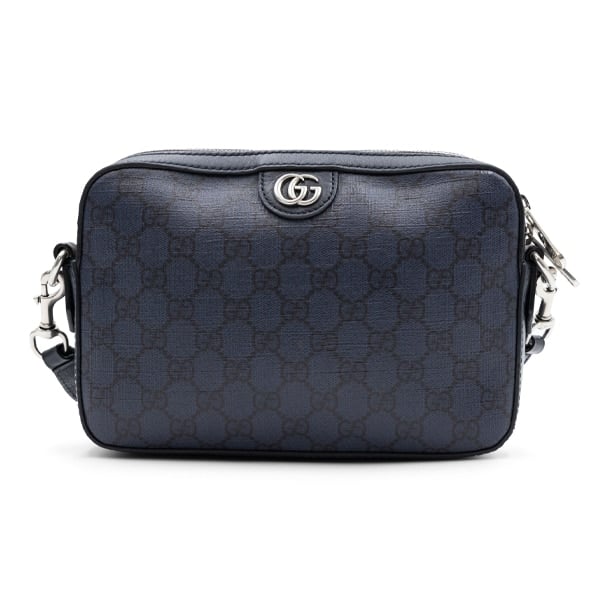 Gucci Navy GG Supreme Ophidia Small Crossbody Bag