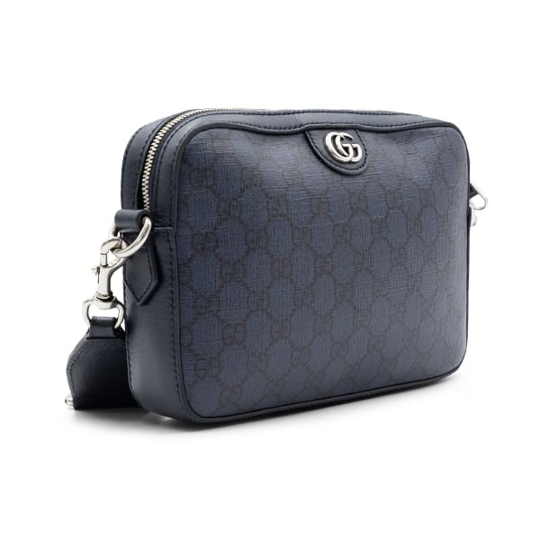 Gucci Navy GG Supreme Ophidia Small Crossbody Bag - Image 3