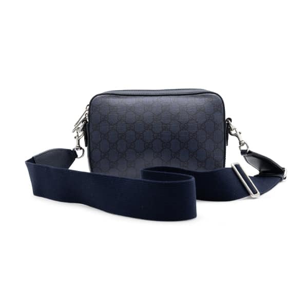 Gucci Navy GG Supreme Ophidia Small Crossbody Bag - Image 5