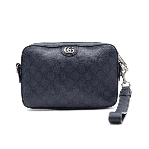Gucci Navy GG Supreme Ophidia Small Crossbody Bag - Image 2