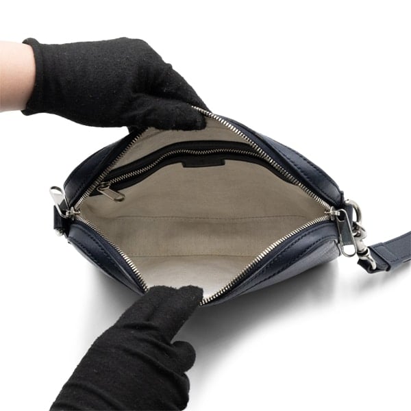 Gucci Navy GG Supreme Ophidia Small Crossbody Bag - Image 7