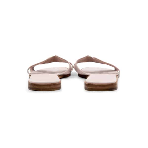 Hermes Rose Porcelain Oran Sandals - Image 5