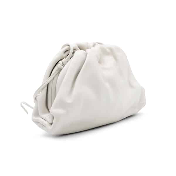 Bottega Veneta White Mini The Pouch Crossbody Bag - Image 3