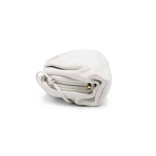 Bottega Veneta White Mini The Pouch Crossbody Bag - Image 4