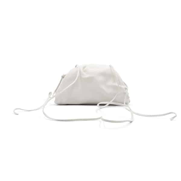 Bottega Veneta White Mini The Pouch Crossbody Bag - Image 2