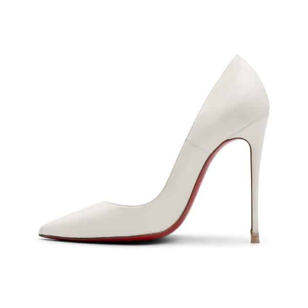 Christian Louboutin White Leather So Kate 100 Pumps - Image 3