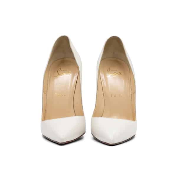 Christian Louboutin White Leather So Kate 100 Pumps - Image 4