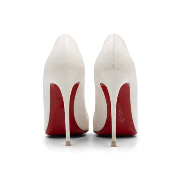 Christian Louboutin White Leather So Kate 100 Pumps - Image 5