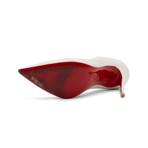 Christian Louboutin White Leather So Kate 100 Pumps - Image 6