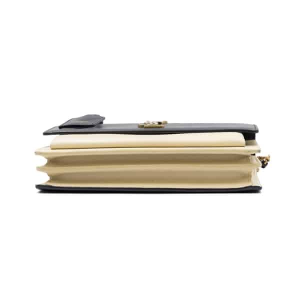 Saint Laurent Dual Tone Leather Sunset Shoulder Bag - Image 5