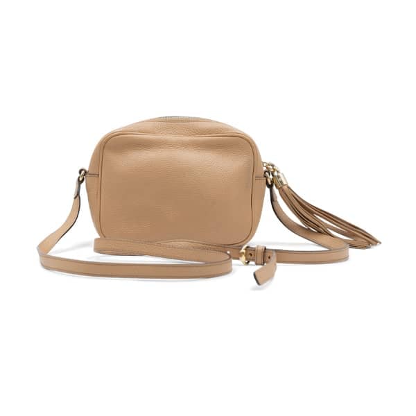 Gucci Beige Leather Camelia Soho Disco Crossbody Bag - Image 2