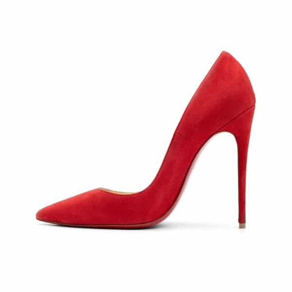 Christian Louboutin Red Suede So Kate 100 Pumps - Image 3