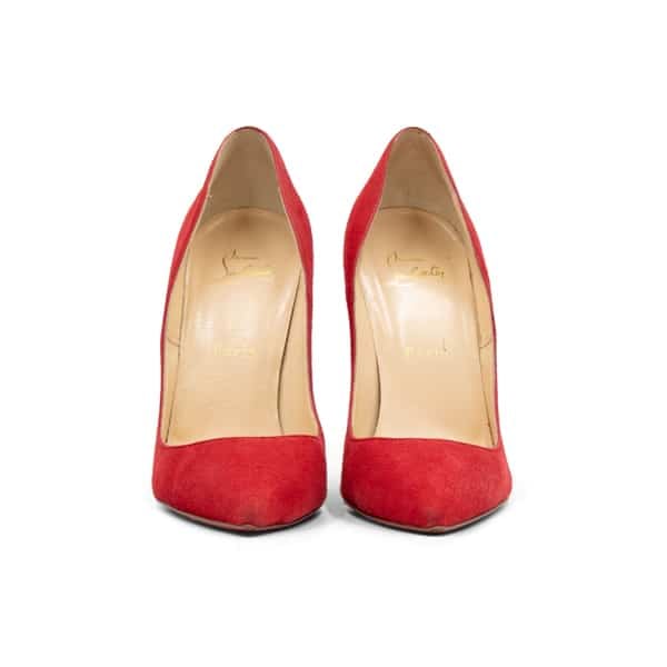 Christian Louboutin Red Suede So Kate 100 Pumps - Image 4